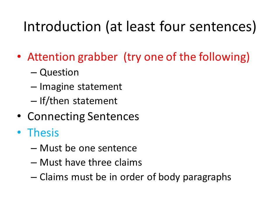 attention grabber examples writing a incident